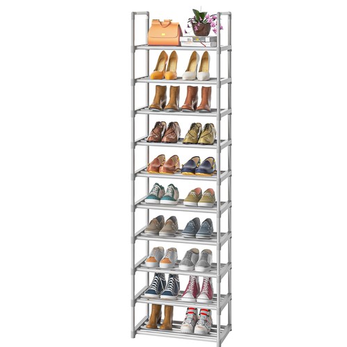 Tier metal shoe rack - 10-tier,